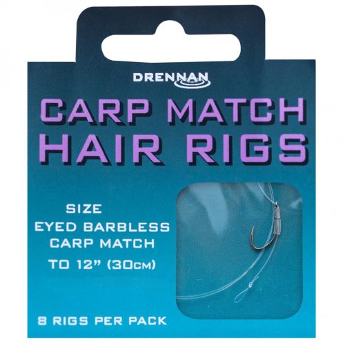 Carp Match Hair Rigs előkötött horog